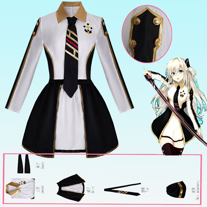Cosplay Anime Women - Anime Womens Costume Cosplay Suit Sky