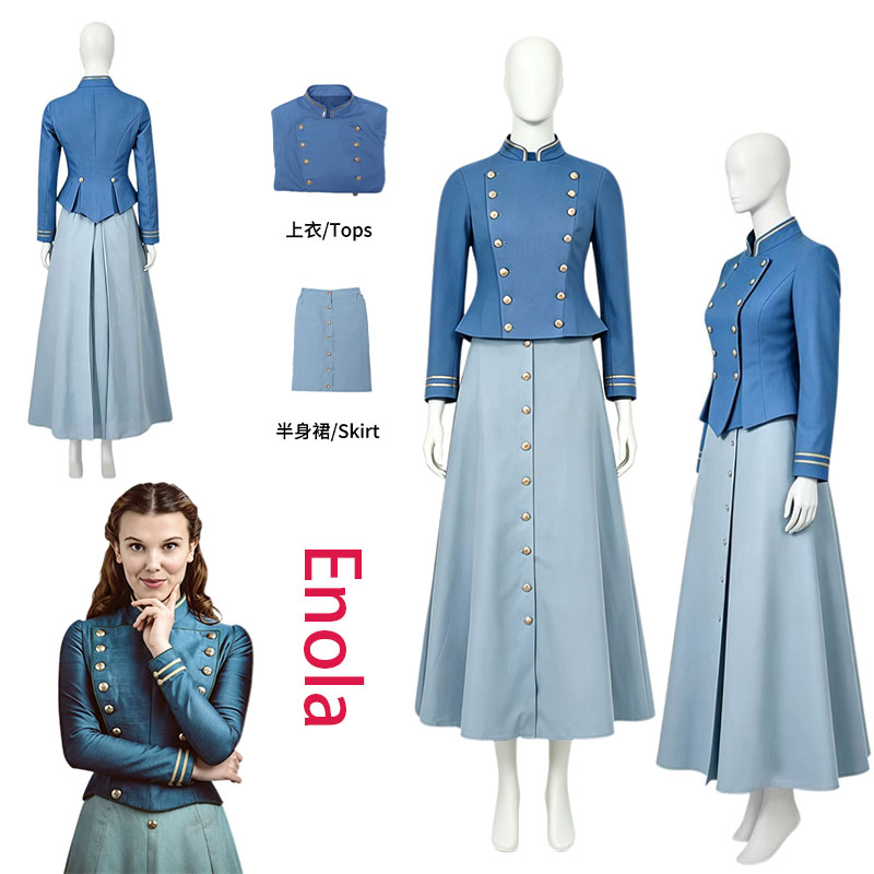 Cosplay Anime Women - WHH Movie Enola Cosplay Costume Holmes
