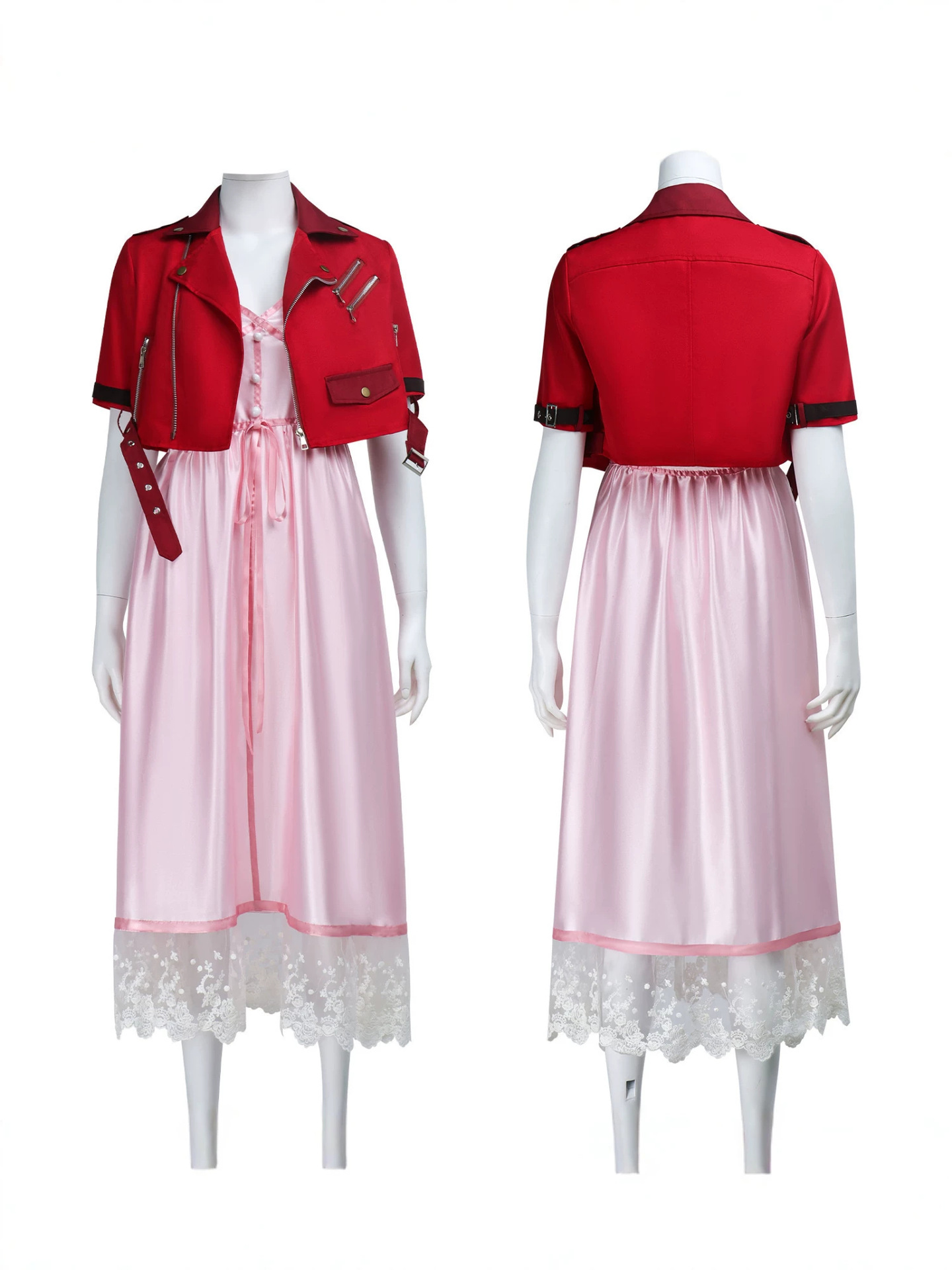 Live Action Anime Cosplay - Final Fantasy Cosplay Costume Aerith Cosplay