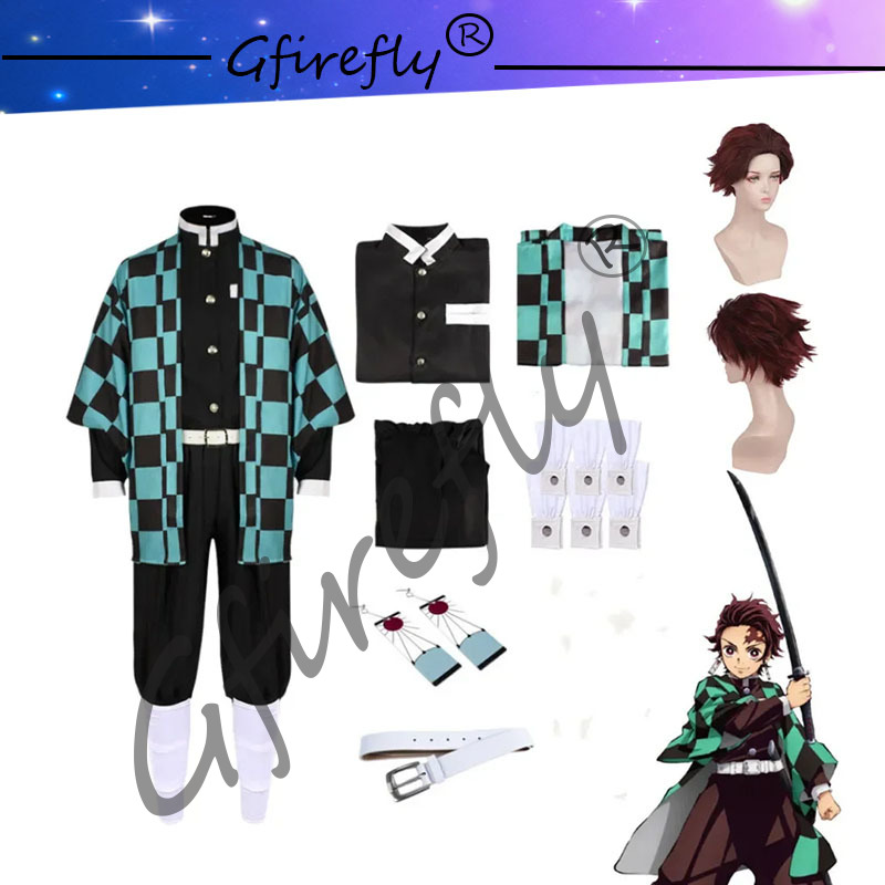 Kamado Tanjirou Cosplay Costum - Anime Cosplay With Mask recension och pris