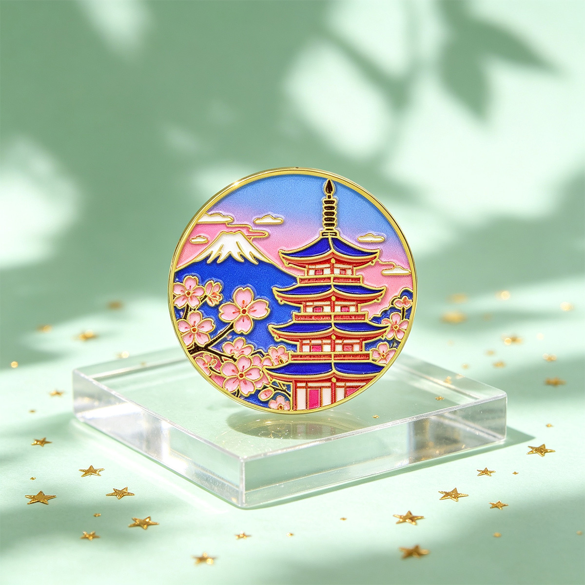 Japanese Cherry Blossom Enamel - Anime Cosplay Easy recension och pris