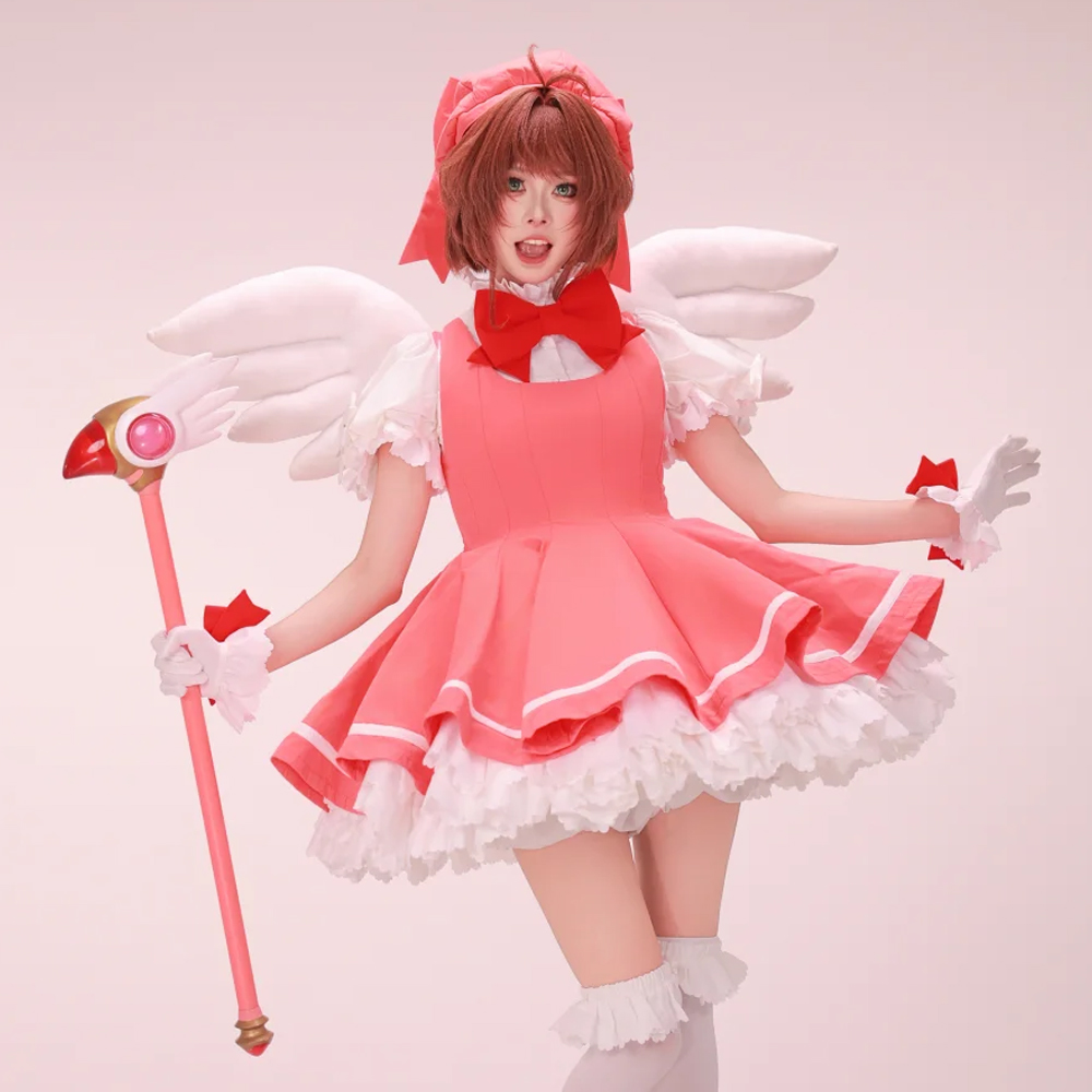 Kinomoto Sakura Cosplay Pink L - Anime Cosplay Easy recension och pris