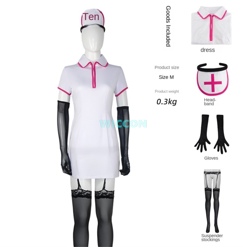 Anime Chainsow Man Cosplay Cos - Anime Cosplay Nurse recension och pris