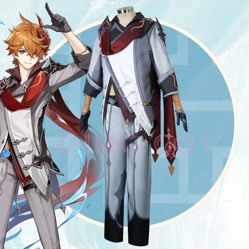 Genshin Impact Tartaglia Cospl - Anime Cosplay Outfit recension och pris