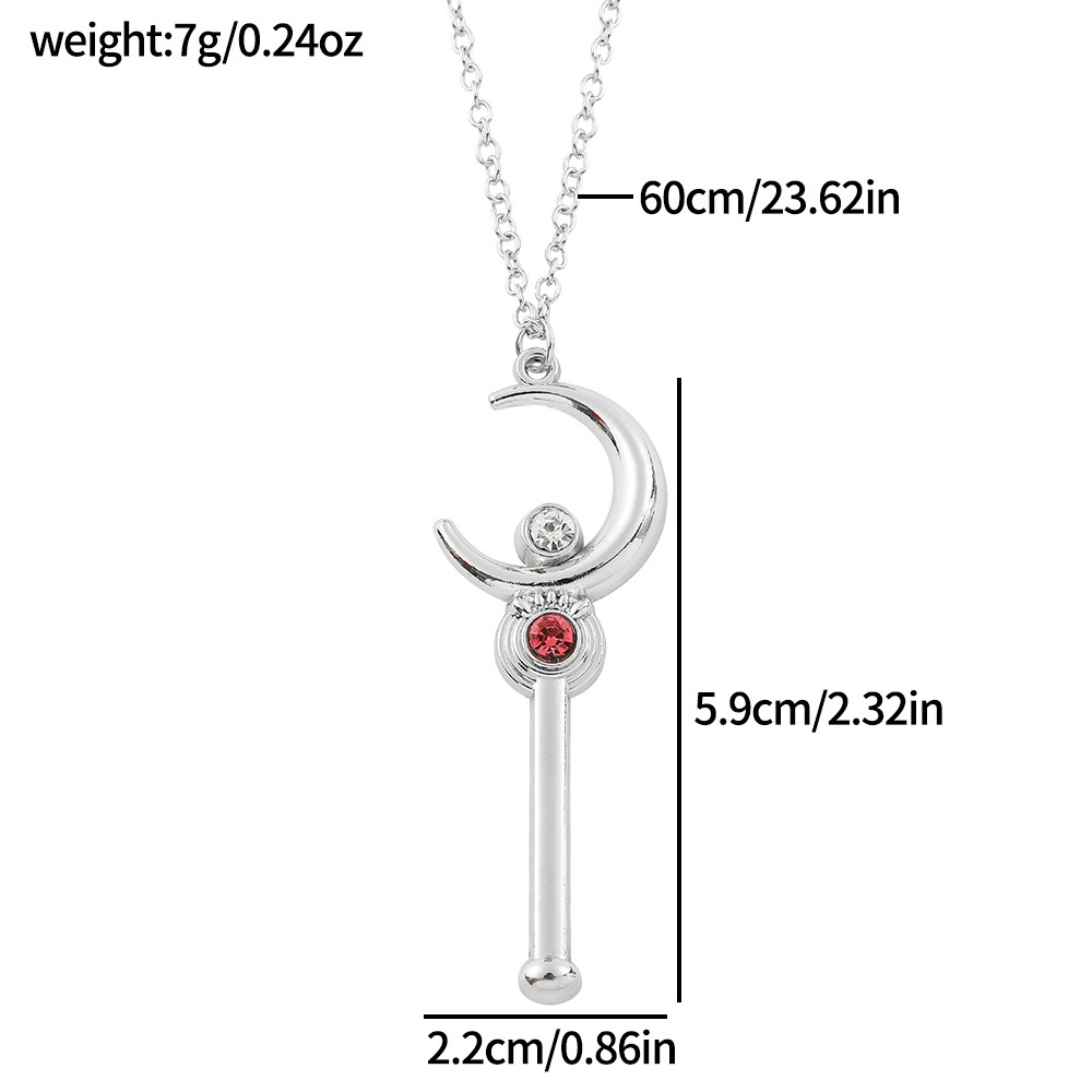 Anime Cartoon Moon Stick Neckl - Anime Cosplay Girl Ideas recension och pris