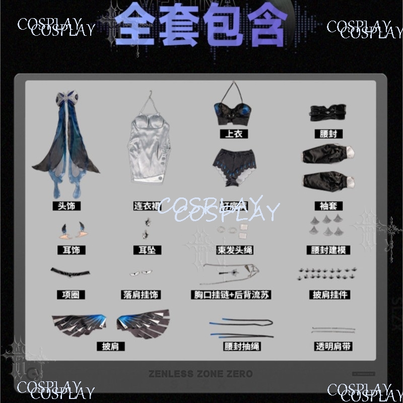 Zenless Zone Zero Game Cosplay - Anime Cosplay Zero Two recension och pris