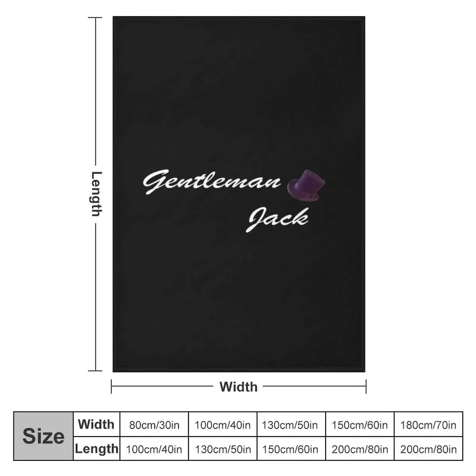 Gentleman Jack - title Throw B - Anime Cosplay Title recension och pris