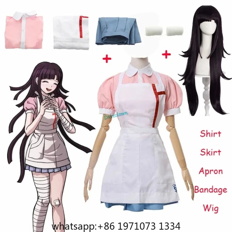Danganronpa Mikan Tsumiki Cosp - Anime Cosplay Nurse recension och pris