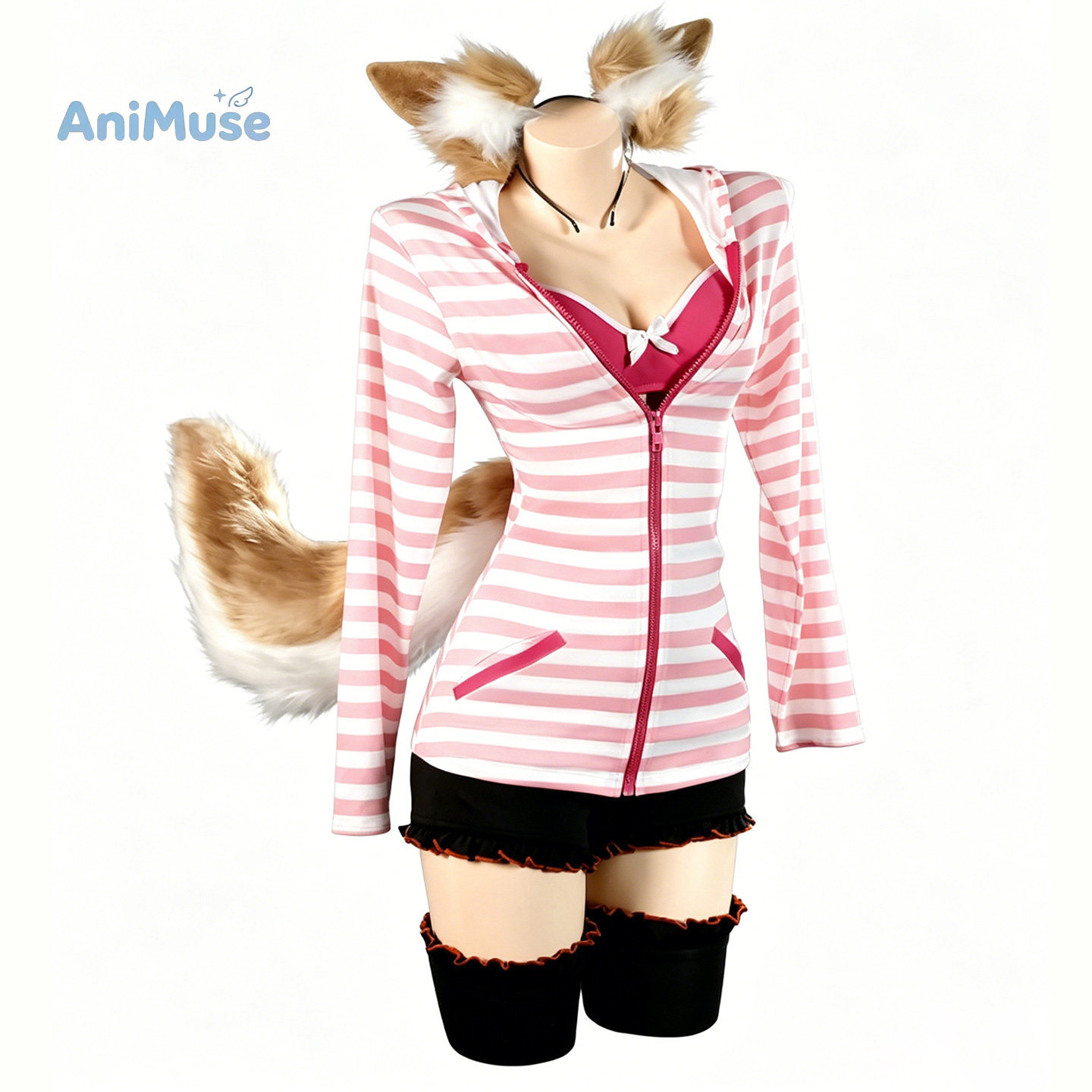Tamamo no Mae Cosplay Costume  - Anime Cosplay Pink recension och pris