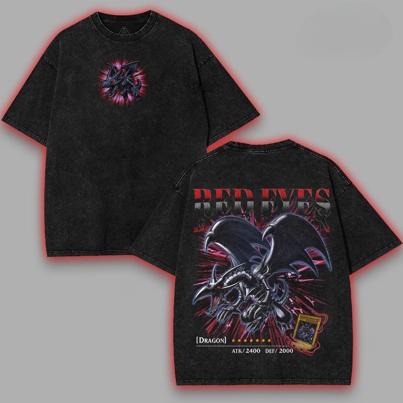 Men's Vintage Washed T-shirt Y - Anime Cosplay Easy recension och pris