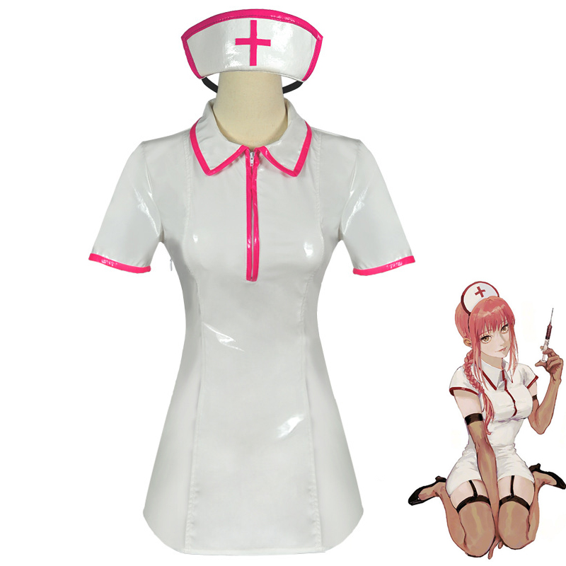 Anime Chainsaw Man Cosplay Cos - Anime Cosplay Nurse recension och pris