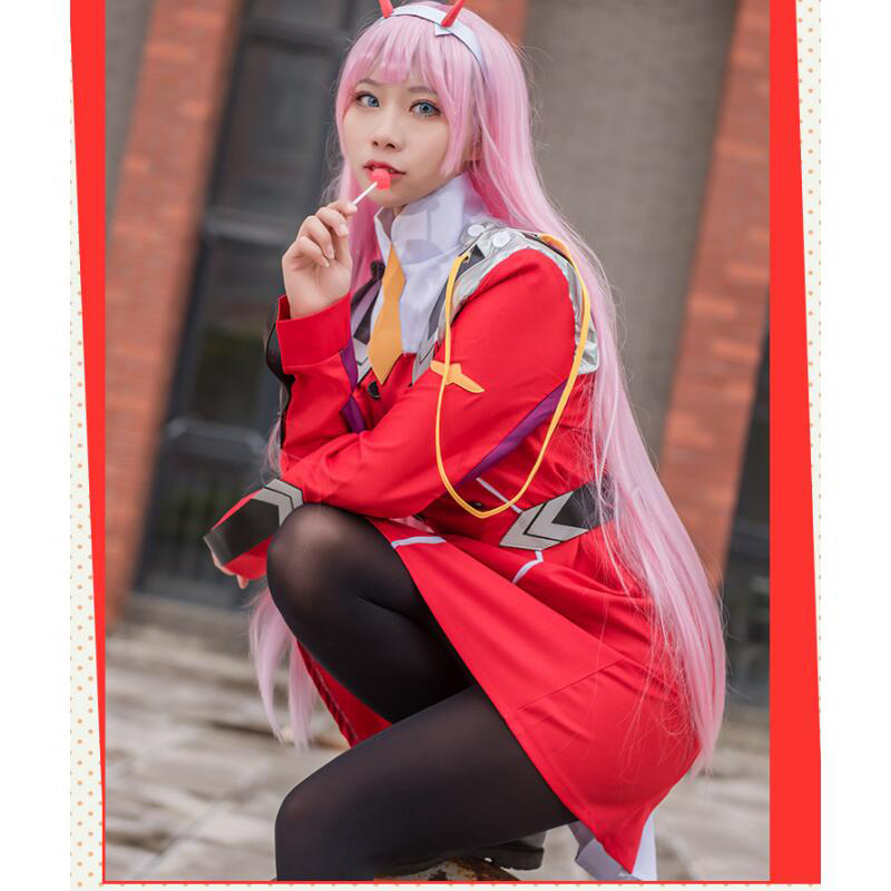 Anime 02 Dresses DARLING in th - Anime Cosplay Zero Two recension och pris