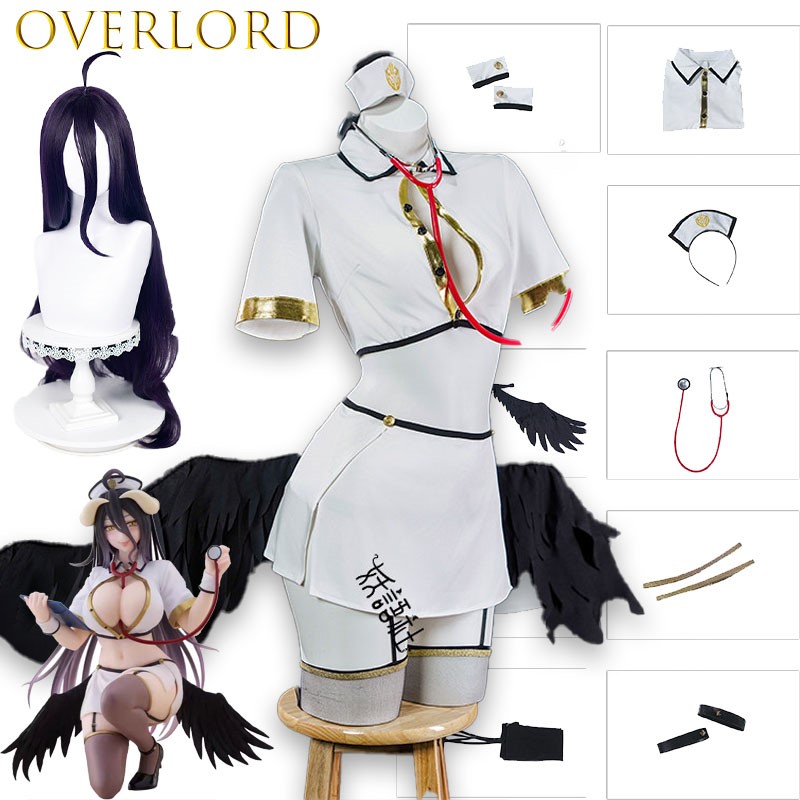 OVERLORD Albedo Nurse Cosplay  - Anime Cosplay Nurse recension och pris