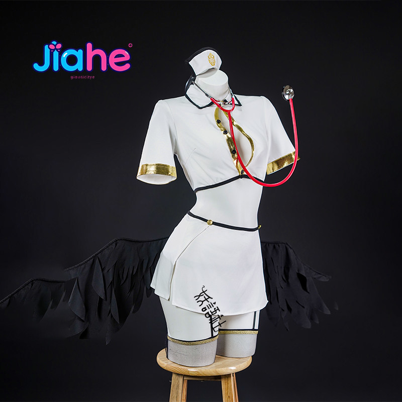 Anime Overlord albedo Cosplay  - Anime Cosplay Nurse recension och pris